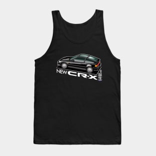 New CRX CIVIC ARTWORK BLACK Tank Top